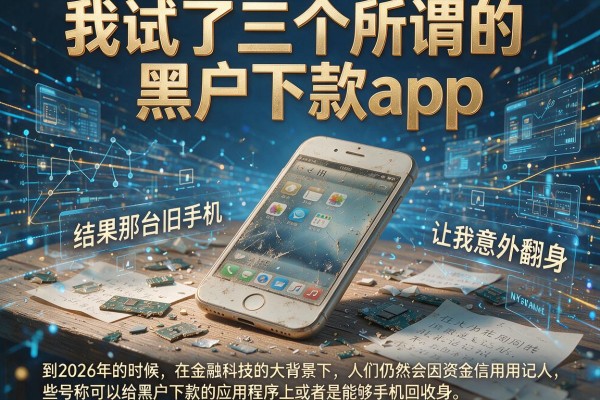 我试了三个所谓的黑户下款app，结果那台旧手机让我意外翻身