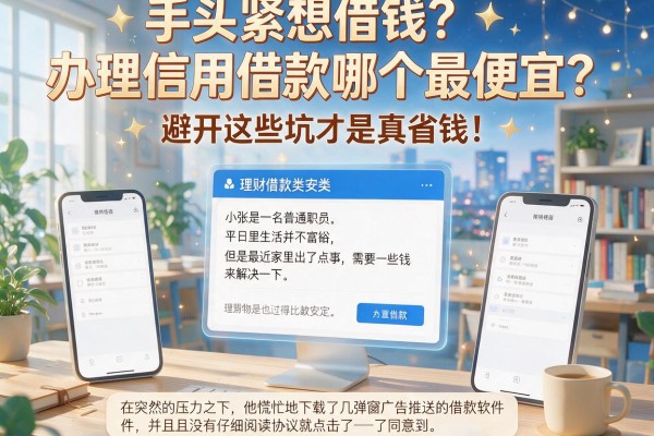 手头紧想借钱？办理信用借款哪个最便宜？避开这些坑才是真省钱！