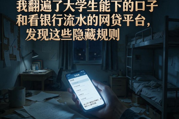 我翻遍了大学生能下的口子和看银行流水的网贷平台，发现这些隐藏规则没人提