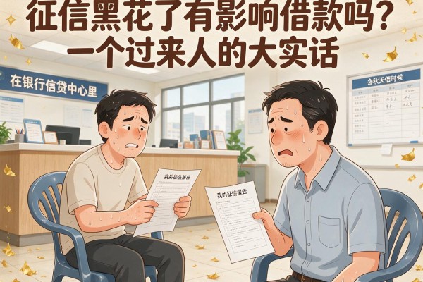 征信黑花了有影响借款吗？一个过来人的大实话