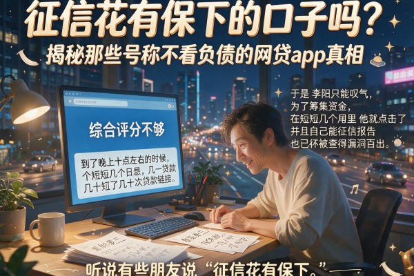 征信花有保下的口子吗?揭秘那些号称不看负债的网贷app真相