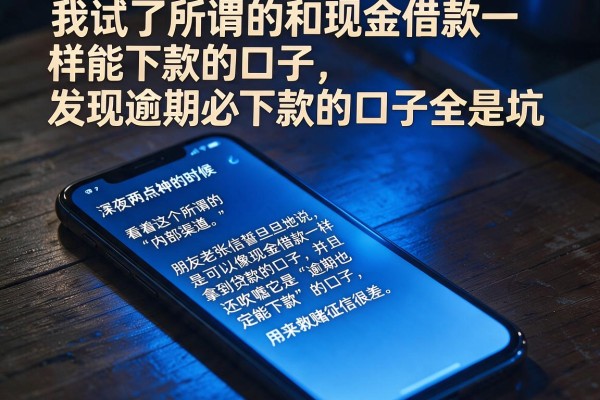 我试了所谓的和现金借款一样能下款的口子，发现逾期必下款的口子全是坑