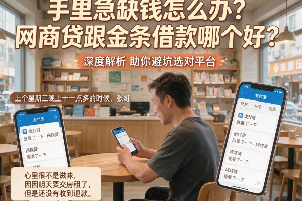 手里急缺钱怎么办？网商贷跟金条借款哪个好？深度解析助你避坑选对平台