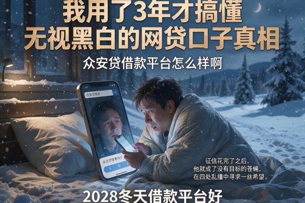 我用了3年才搞懂无视黑白的网贷口子真相,众安贷借款平台怎么样啊