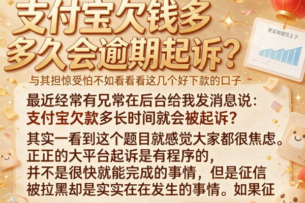 支付宝欠钱多久会逾期起诉？与其担惊受怕不如看看这几个好下款的口子
