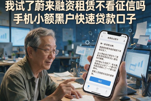 我试了蔚来融资租赁不看征信吗和手机小额黑户快速贷款口子，结果有点意外