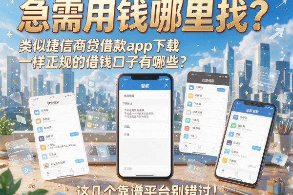 急需用钱哪里找？类似捷信商贷借款app下载一样正规的借钱口子有哪些？这几个靠谱平台别错过！
