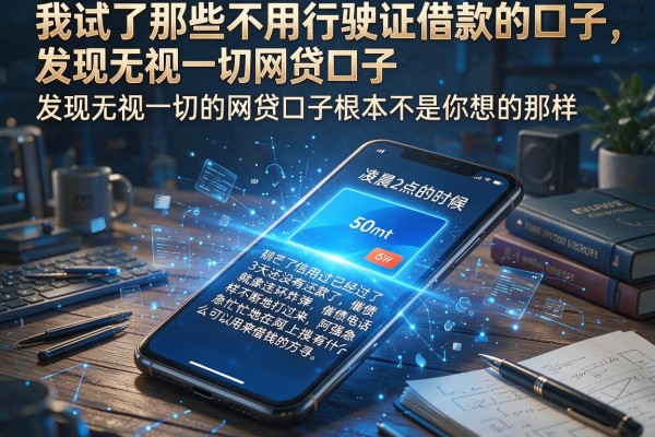 我试了那些不用行驶证借款的口子，发现无视一切的网贷口子根本不是你想的那样