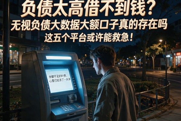 负债太高借不到钱？无视负债大数据大额口子真的存在吗，这五个平台或许能救急！