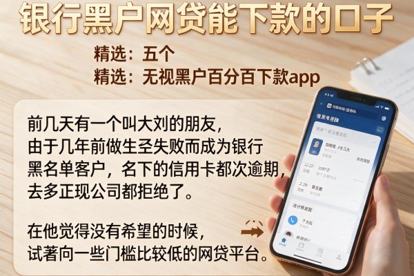 银行黑户网贷能下款的口子,精选五个无视黑户百分百下款app
