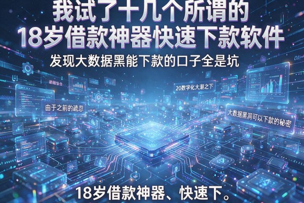 我试了十几个所谓的18岁借款神器快速下款软件，发现大数据黑能下款的口子全是坑