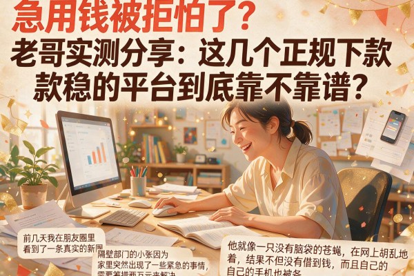 急用钱被拒怕了？老哥实测分享：这几个正规下款稳的平台到底靠不靠谱？