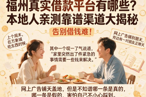 福州真实借款平台有哪些？本地人亲测靠谱渠道大揭秘，告别借钱难！