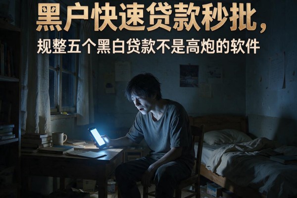 黑户快速贷款秒批，规整五个黑白贷款不是高炮的软件