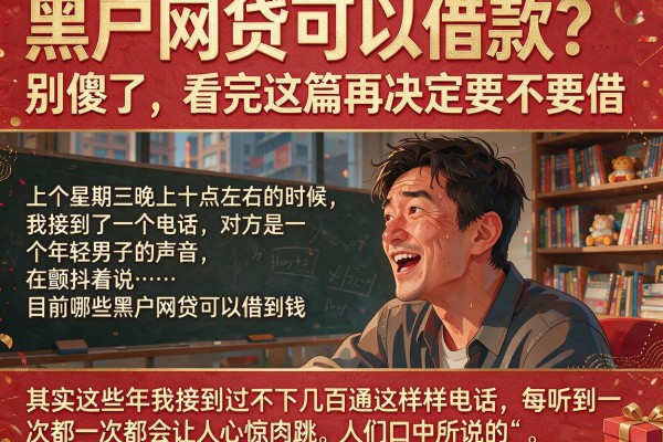 黑户网贷可以借款？别傻了，看完这篇再决定要不要借