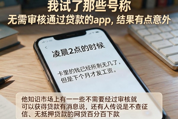 我试了那些号称无需审核通过贷款的app，结果有点意外