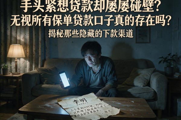手头紧想贷款却屡屡碰壁？无视所有保单贷款口子真的存在吗？揭秘那些隐藏的下款渠道