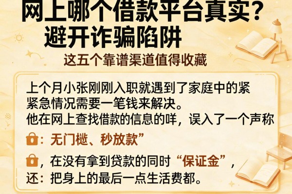 网上哪个借款平台真实？避开诈骗陷阱，这五个靠谱渠道值得收藏