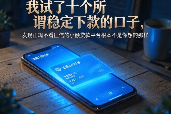 我试了十个所谓稳定下款的口子，发现正规不看征信的小额贷款平台根本不是你想的那样