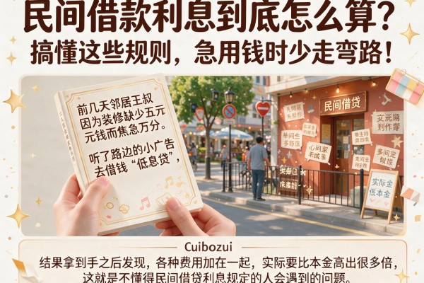 民间借款利息到底怎么算？搞懂这些规则，急用钱时少走弯路！