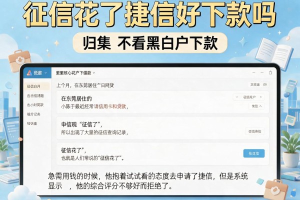 征信花了捷信好下款吗，归集五个不看黑白户下款的网贷