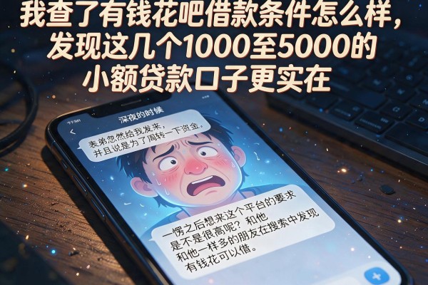 我查了有钱花吧借款条件怎么样，发现这几个1000至5000的小额贷款口子更实在