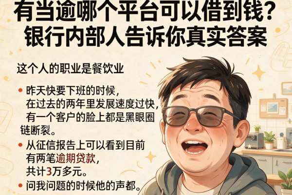 有当逾哪个平台可以借到钱?银行内部人告诉你真实答案