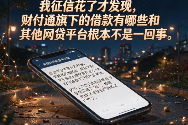 我征信花了才发现，财付通旗下的借款有哪些和其他网贷平台根本不是一回事