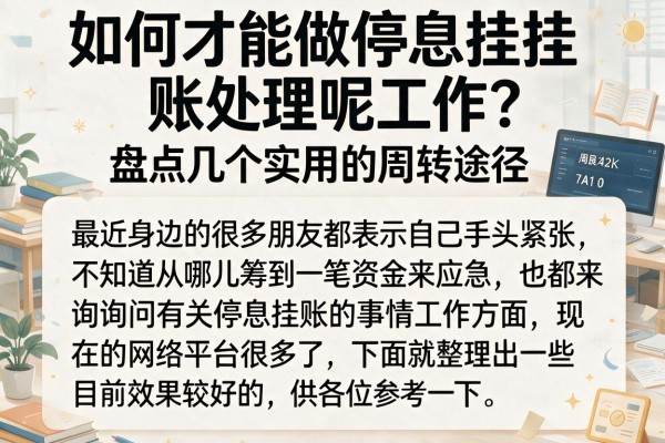 如何才能做停息挂账处理呢工作？盘点几个实用的周转途径