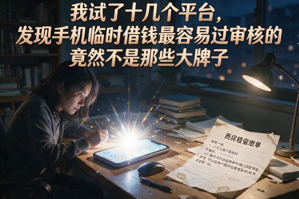 我试了十几个平台，发现手机临时借钱最容易过审核的竟然不是那些大牌子
