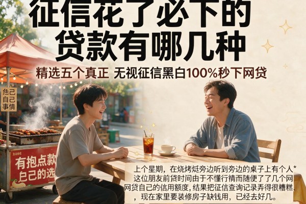 征信花了必下的贷款有哪几种，精选五个真正无视征信黑白100%秒下网贷