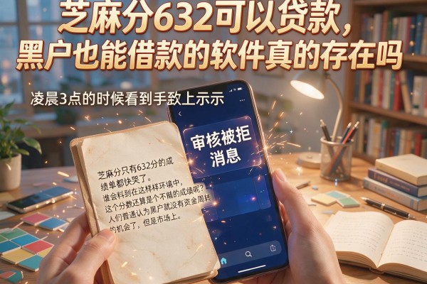 芝麻分632可以贷款，黑户也能借款的软件真的存在吗
