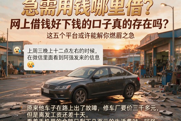 急需用钱哪里借？网上借钱好下钱的口子真的存在吗？这五个平台或许能解你燃眉之急