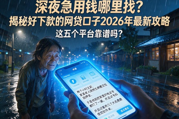 深夜急用钱哪里找？揭秘好下款的网贷口子2026年最新攻略，这五个平台靠谱吗？