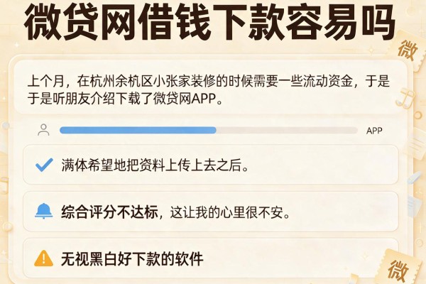 微贷网借钱下款容易吗，详尽说明五个无视黑白好下款的软件
