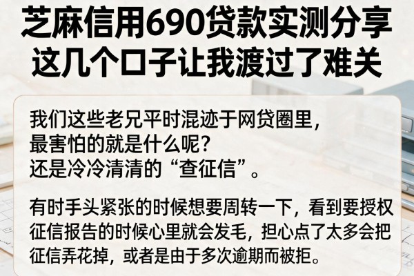 芝麻信用690贷款实测分享，这几个口子让我渡过了难关