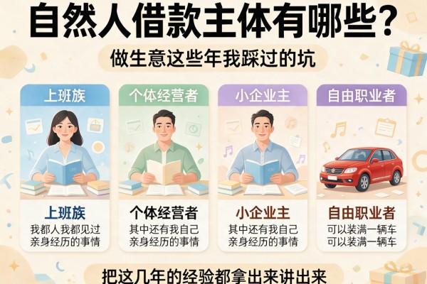自然人借款主体有哪些？做生意这些年我踩过的坑