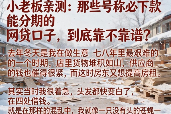 小老板亲测：那些号称必下款能分期的网贷口子，到底靠不靠谱？