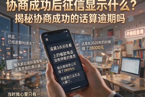 协商成功后征信显示什么？揭秘协商成功的话算逾期吗