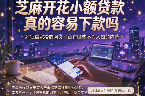 芝麻开花小额贷款真的容易下款吗，对征信宽松的网贷平台有哪些不为人知的内幕