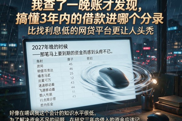 我查了一晚上账才发现，搞懂3年内的借款进哪个分录比找利息低的网贷平台更让人头秃