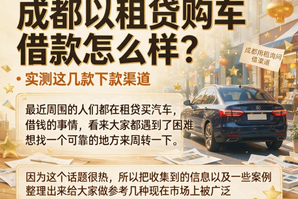 成都以租贷购车借款怎么样？实测这几款下款渠道